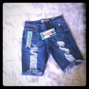 Cute Distressed Fashion Nova Bermuda Shorts